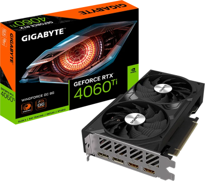 Видеокарта GeForce RTX 4060Ti 8Gb Gigabyte GV-N406TWF2OC-8GD
