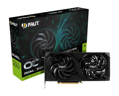 Видеокарта GeForce RTX 4060Ti 8Gb Palit Dual OC NE6406TT19P1-1060D