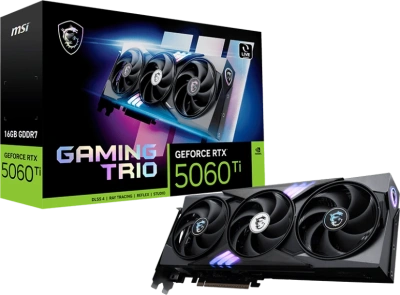 Видеокарта GeForce RTX 5060Ti 16Gb MSI Gaming Trio