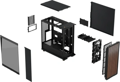 Корпус Fractal Design North Charcoal Black TG Dark FD-C-NOR1C-02