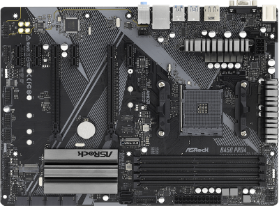 Материнская плата AM4 ASRock B450 PRO4 R2.0