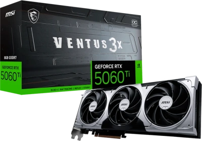 Видеокарта GeForce RTX 5060Ti 8Gb MSI Ventus 3X OC