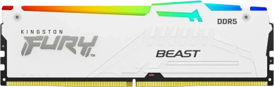 Модуль памяти DDR5 16Gb Kingston 6000 Fury Beast White KF560C30BWEA-16