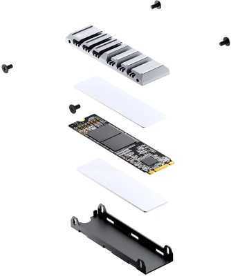 Радиатор для SSD Jonsbo M202 Grey