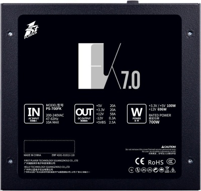 Блок питания 750W 1stPlayer FK PS-750FK
