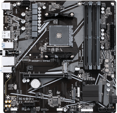Материнская плата AM4 Gigabyte B550M K WF6E