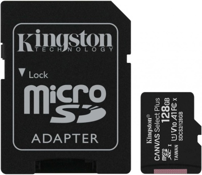 Карта памяти MicroSDXC 128Gb Kingston Canvas Select Plus SDCS2/128GB