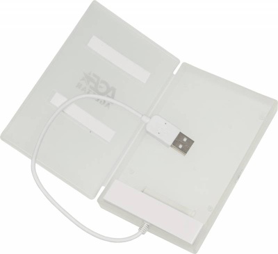Коробка для HDD 2,5'' USB 2.0 AgeStar SUBCP1 White