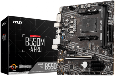Материнская плата AM4 MSI B550M-A PRO