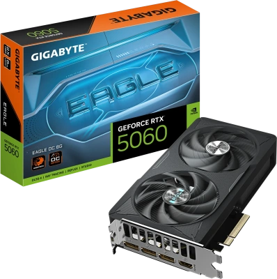 Видеокарта GeForce RTX 5060 8Gb Gigabyte GV-N5060EAGLE OC-8GD