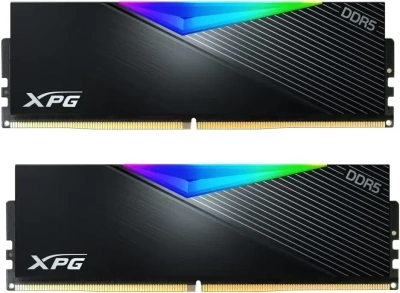Модуль памяти DDR5 64Gb (2x32Gb Kit) AData 6400 XPG Lancer RGB AX5U6400C3232G-DCLARBK