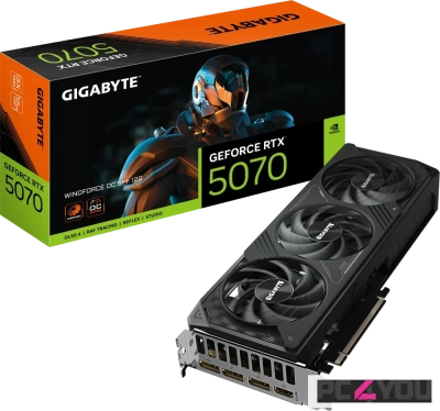 Видеокарта GeForce RTX 5070 12Gb Gigabyte GV-N5070WF3OC-12GD