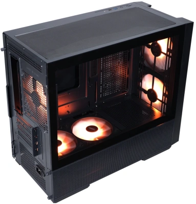 Корпус 1stPlayer AU6 ARGB Black AU6-BK-2FA7-14-2FA7R-1FA7