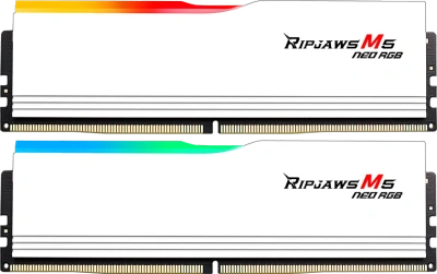 Модуль памяти DDR5 32Gb (2x16Gb Kit) G.Skill 6000 Ripjaws M5 Neo RGB White F5-6000J3636F16GX2-RM5NRW