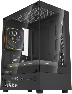 Корпус Powercase Vision Micro M1 ARGB Black (CVMM1B-A3)