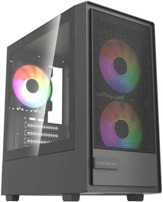 Корпус Powercase Mistral SM02 ARGB Black (CMMSM02B-A3)