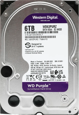 Жесткий диск 6000Gb WD Purple WD63PURU