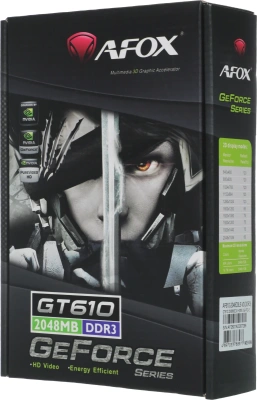 Видеокарта GeForce GT610 2Gb AFox AF610-2048D3L5-V3