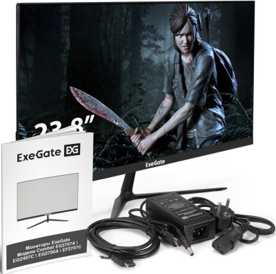 Монитор 23,8" ExeGate Combat EG2407C EX295589RUS