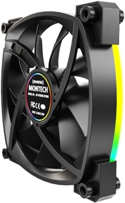 Вентилятор для корпуса 120mm Montech RX120 PWM Reverse Black RX120B3P (3 in 1)