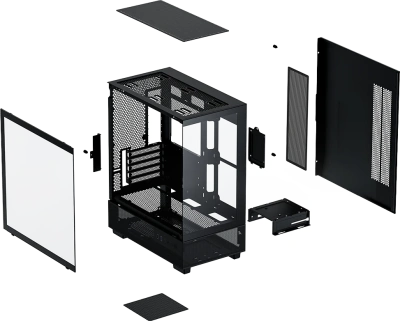 Корпус Xastra Q400M 5ARGB-C6-UC Black