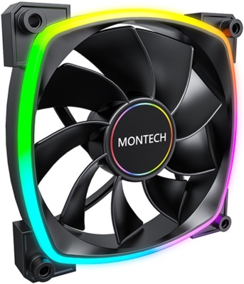 Вентилятор для корпуса 140mm Montech RX140 PWM Reverse Black