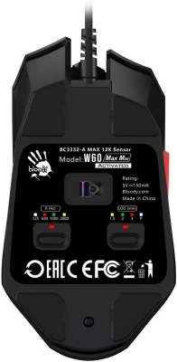 Мышь A4Tech Bloody W60 Max Mini Black