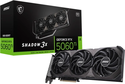 Видеокарта GeForce RTX 5060Ti 8Gb MSI Shadow 3X OC Classic