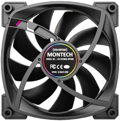 Вентилятор для корпуса 120mm Montech RX120 PWM Reverse Black RX120B3P (3 in 1)