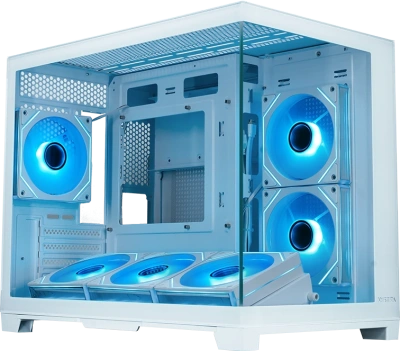 Корпус Xastra QW500M 6ARGB-C10-UC White QW500M-6FM12A-C10-UC-WH