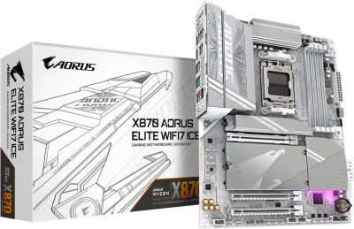 Материнская плата AM5 Gigabyte X870 Aorus Elite WIFI7 ICE