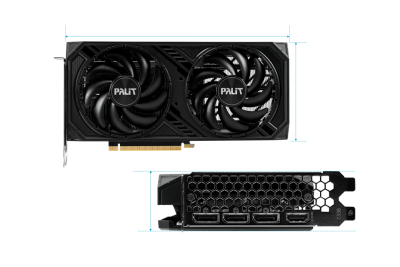 Видеокарта GeForce RTX 4060Ti 8Gb Palit Dual OC NE6406TT19P1-1060D