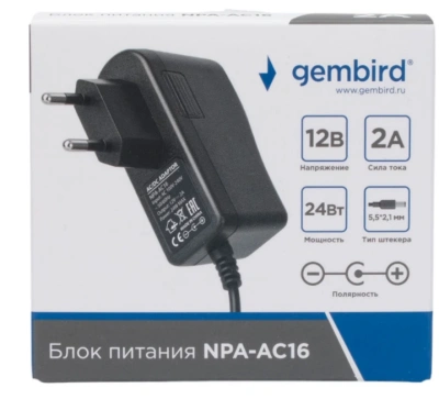 Адаптер питания Gembird NPA-AC16