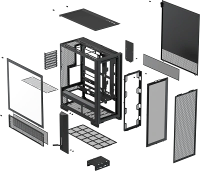 Корпус Xastra A700 Black A700-1FA36A-4FL14A-C10-UC