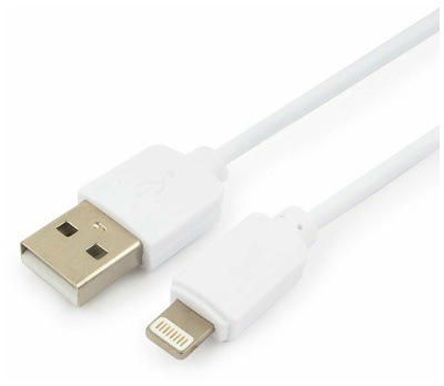 Кабель USB A-Lightning 0,3m Гарнизон GCC-USB2-AP2-0.3M-W