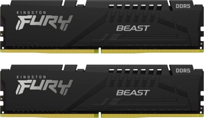 Модуль памяти DDR5 16Gb Kingston 5600 Fury Beast KF556C40BBK2-16 (2x8Gb Kit)