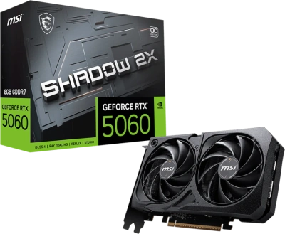 Видеокарта GeForce RTX 5060 8Gb MSI Shadow 2X OC